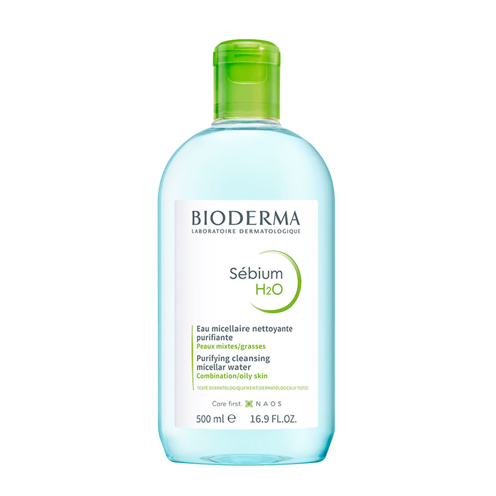 Água Micelar Facial Bioderma Demaquilante Antioleosidade Sébium H2O 500ml