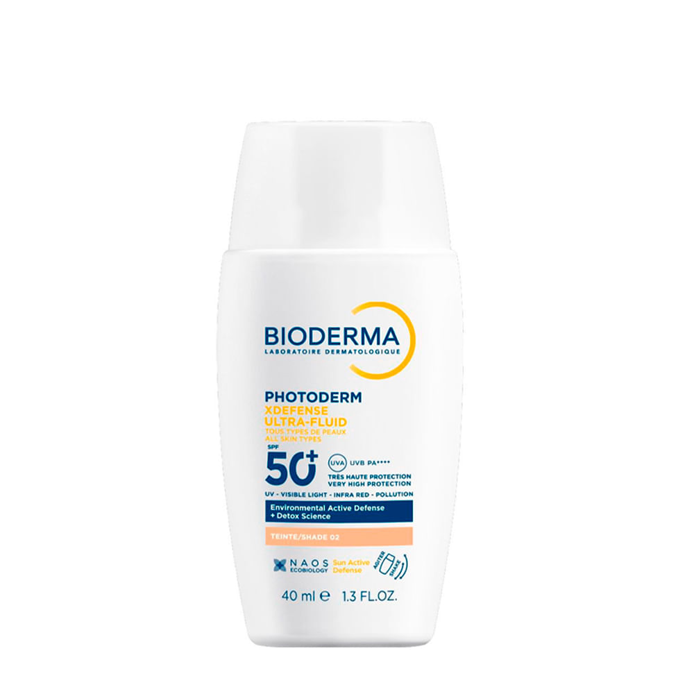 Protetor Solar Facial Bioderma Ultrafluido Photoderm XDefense FPS 60 cor 02 40ml