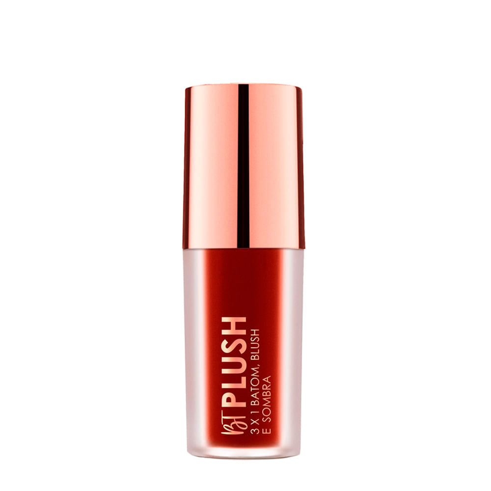 Batom Blush e Sombra Bruna Tavares Bt Plush Nuts 3x1 6g