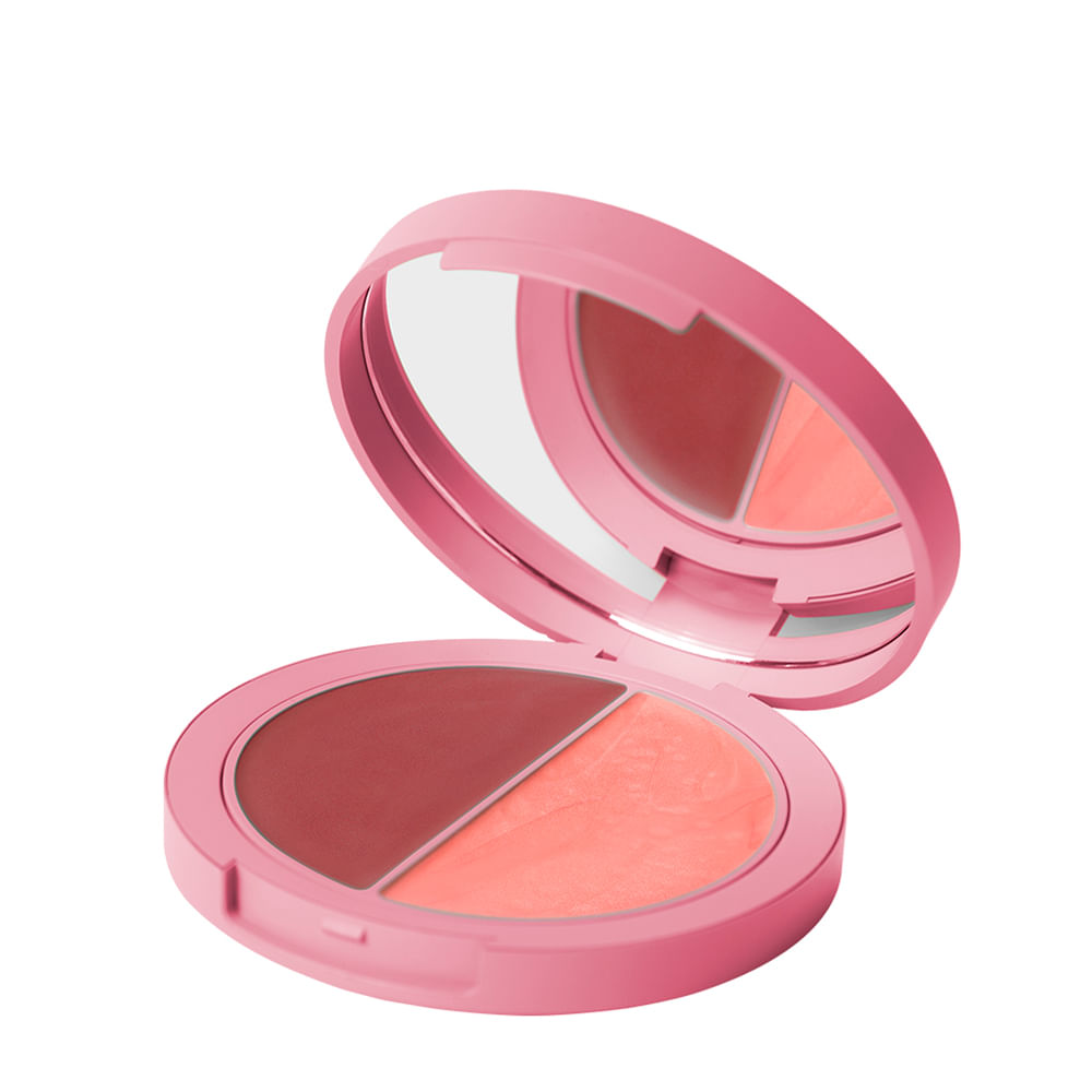 Blush e Iluminador Multifuncional Duo Care Natural Mauve & Stardust 10g - Outubro Rosa