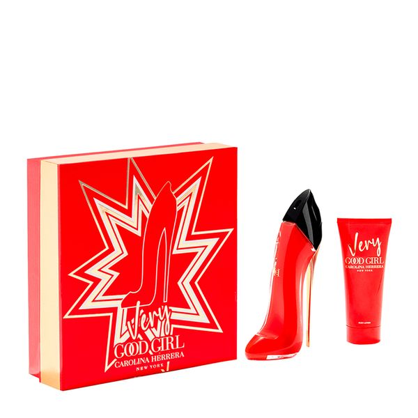 Kit Perfume Carolina Herrera Very Good Girl Feminino - Eau de Parfum Elixir 80ml + Loção Corporal 100ml Coffret