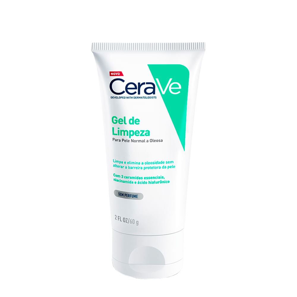 Gel de Limpeza Facial CeraVe para Peles Normais a Oleosas 60g
