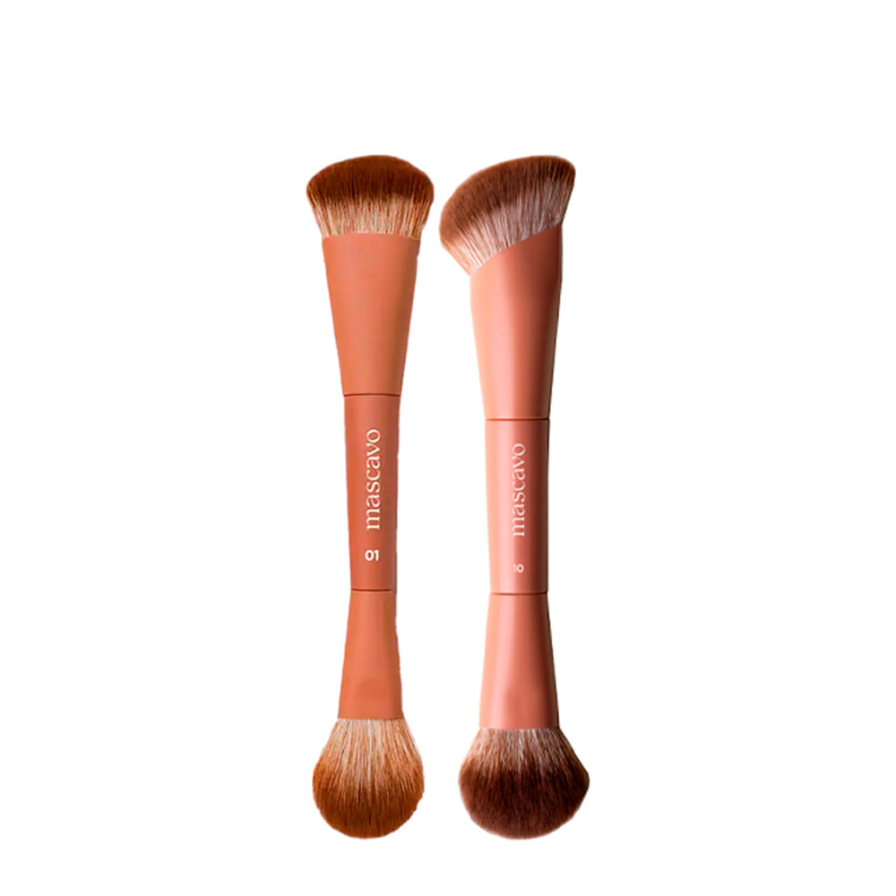 Kit Mascavo Pro Series Pincel de Maquiagem Duplo - 2 Unidades