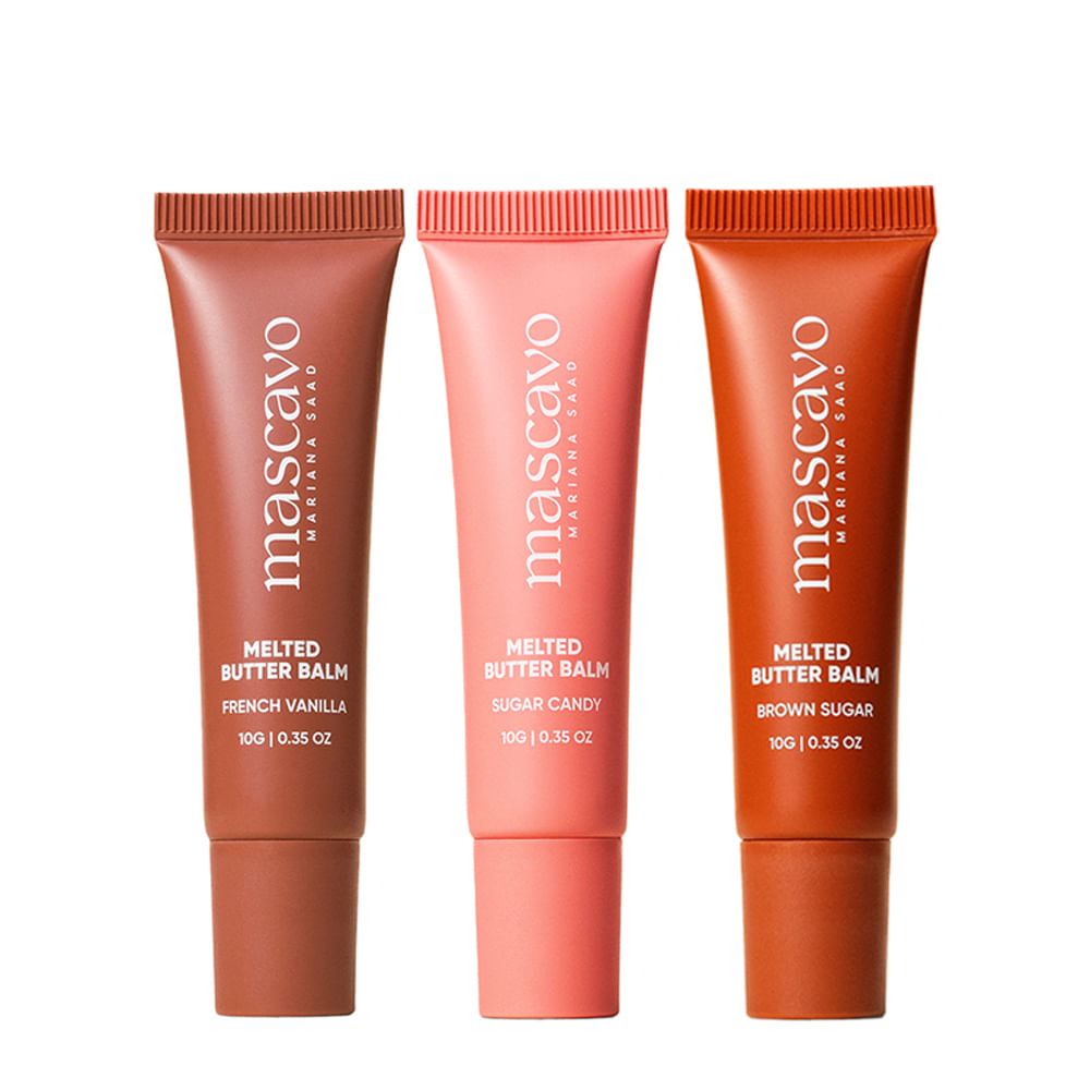 Kit Mascavo Melted Butter Lip Balm 10g - 3 Produtos