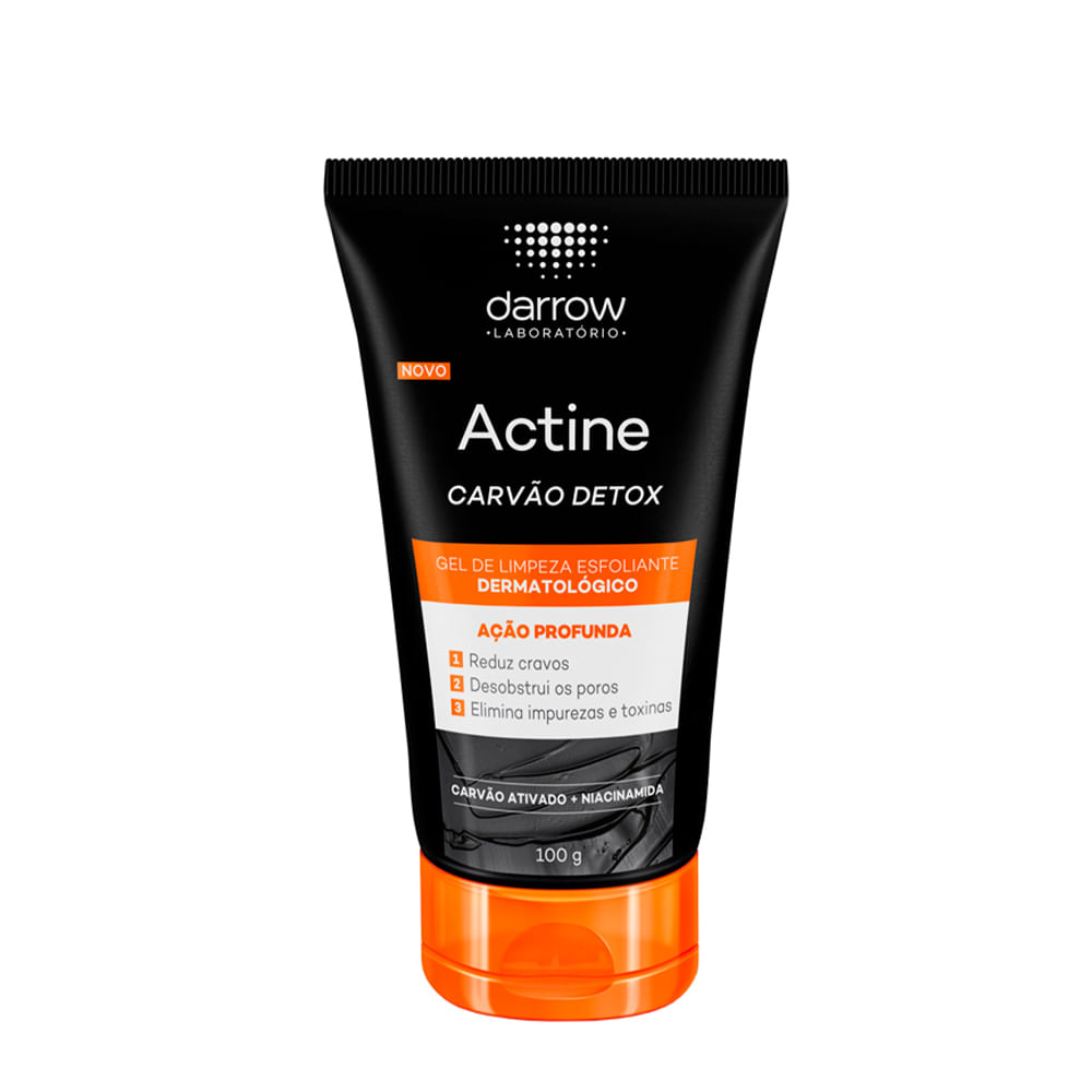 Gel de Limpeza Esfoliante Darrow Actine Carvão Detox 100g