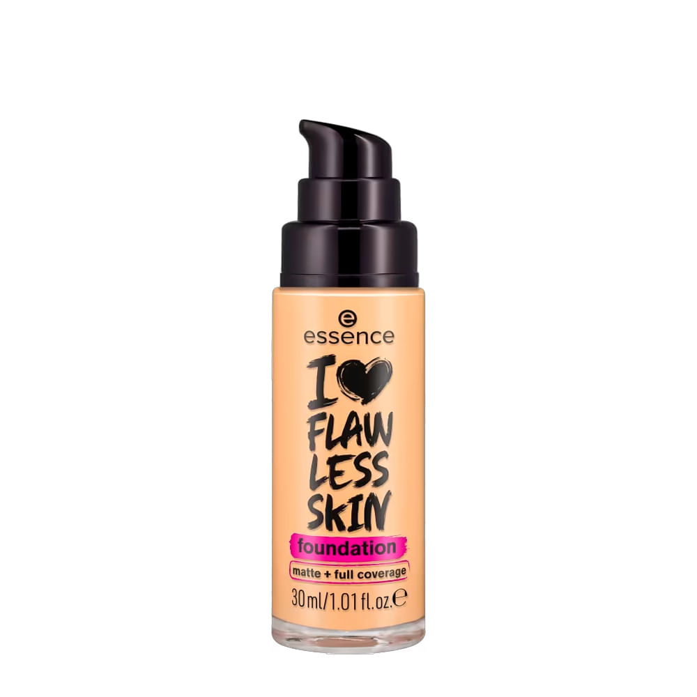Base Líquida Essence I Love Flawless Skin Fps 20 Matte 60 Dark Ivory 30ml
