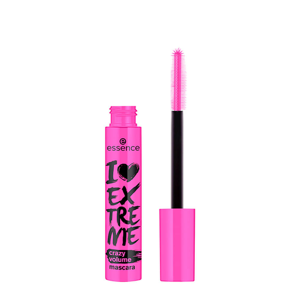 Máscara para Cílios de Volume Essence I Love Extreme Crazy Volume Preto 12ml