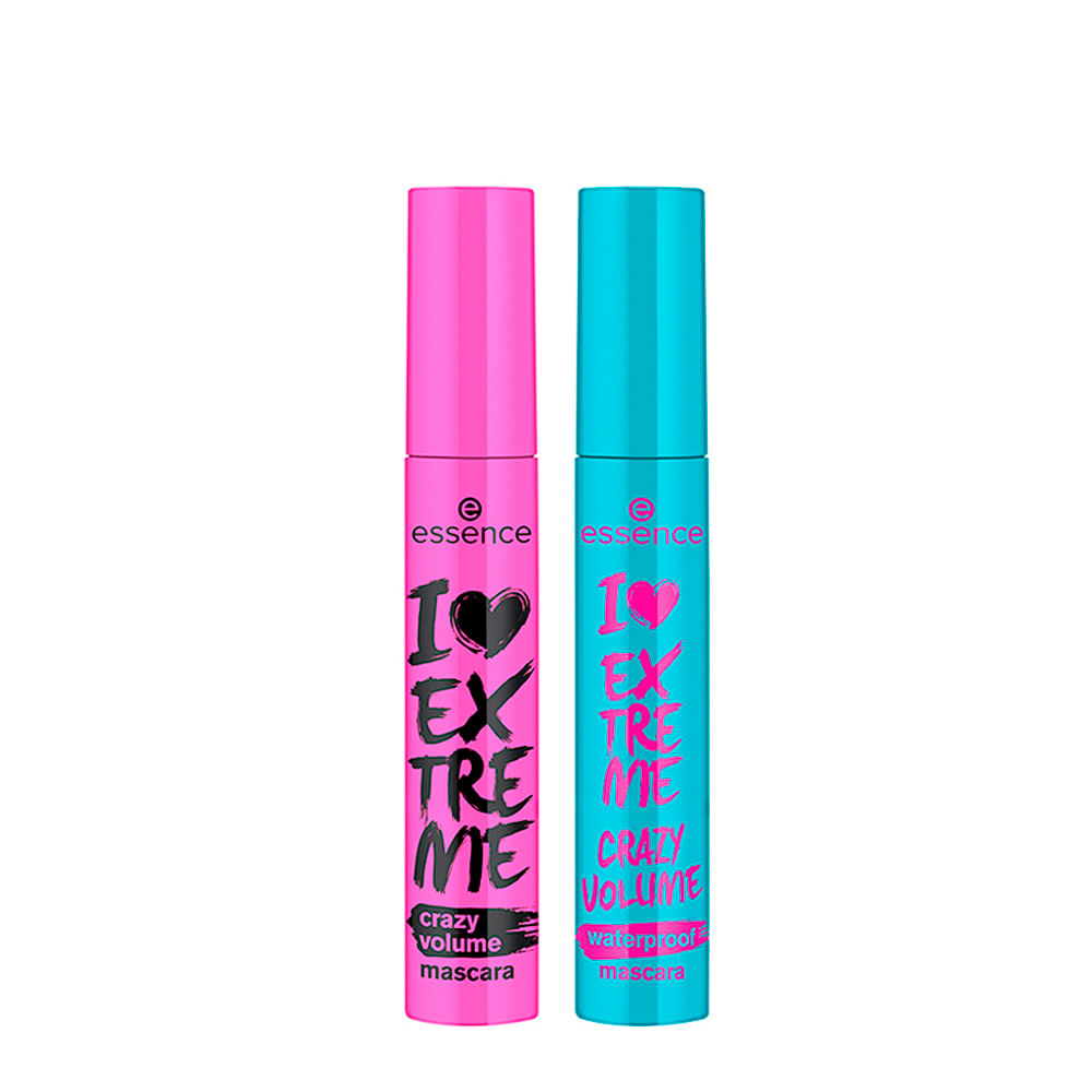 Kit Máscaras de Cílios Essence Bestseller I Love Extreme Crazy Volume - 2 Produtos