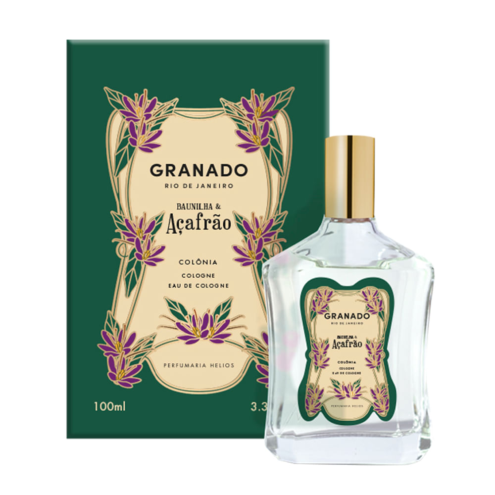 Perfume Granado Vintage Baunilha e Açafrão Unissex - Colônia 100ml