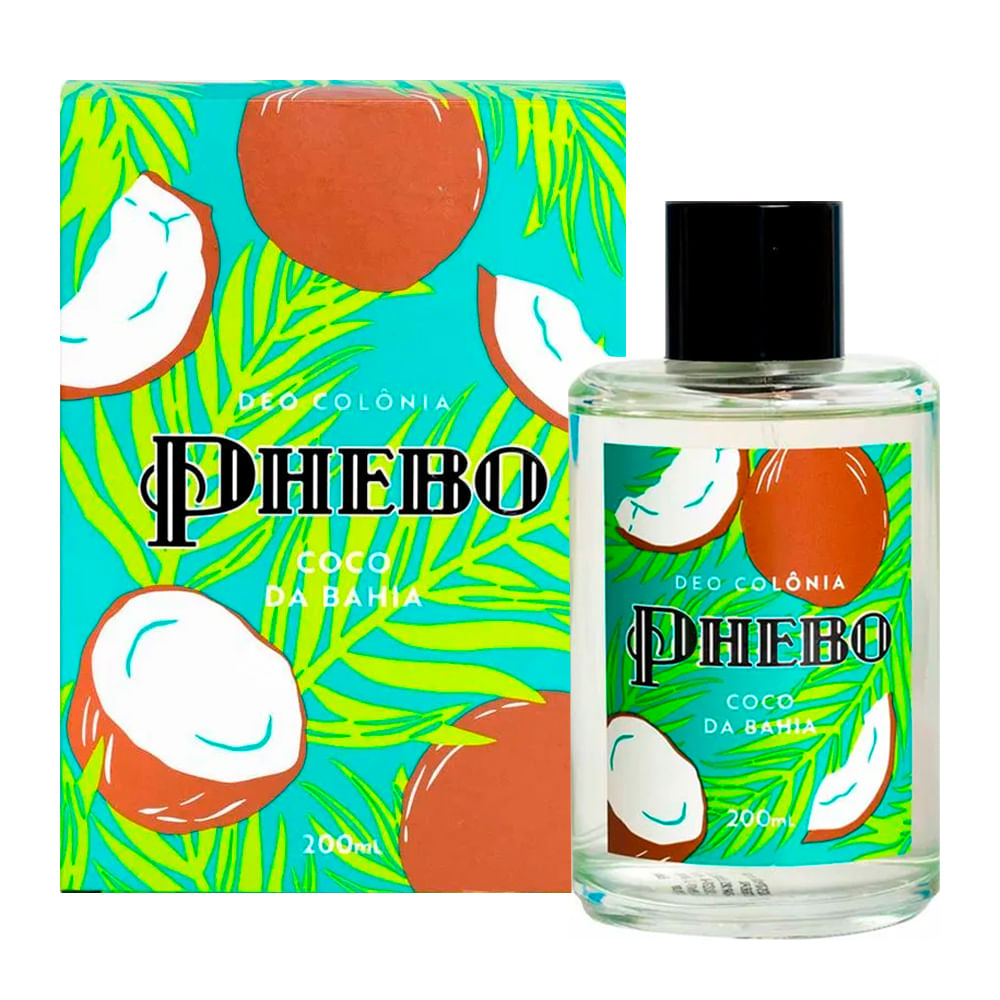 Colônia Phebo Mediterrâneo Coco da Bahia Unissex 200ml