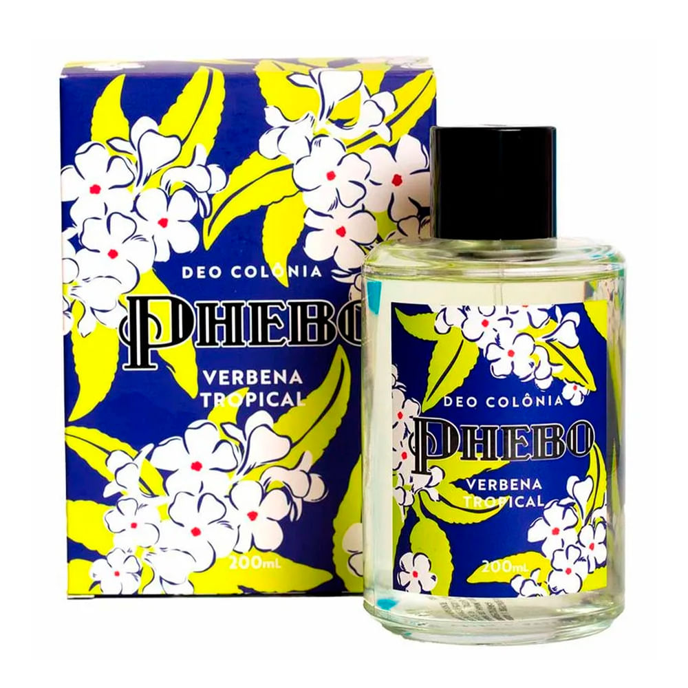 Colônia Phebo Mediterrâneo Verbena Tropical Unissex 200ml