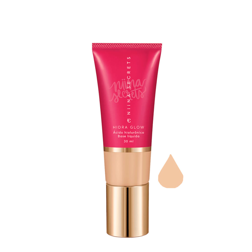 Base Líquida Eudora Niina Secrets Hidra Glow Natural 05 30ml