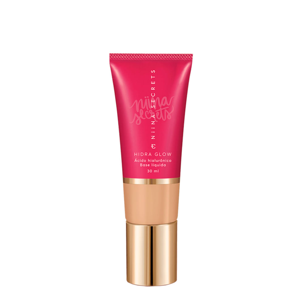 Base Líquida Eudora Niina Secrets Hidra Glow Natural 10 30ml