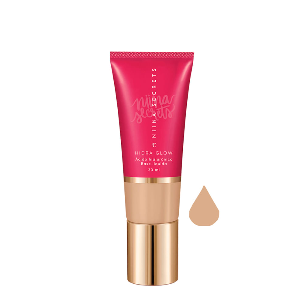 Base Líquida Eudora Niina Secrets Hidra Glow Natural 13 30ml