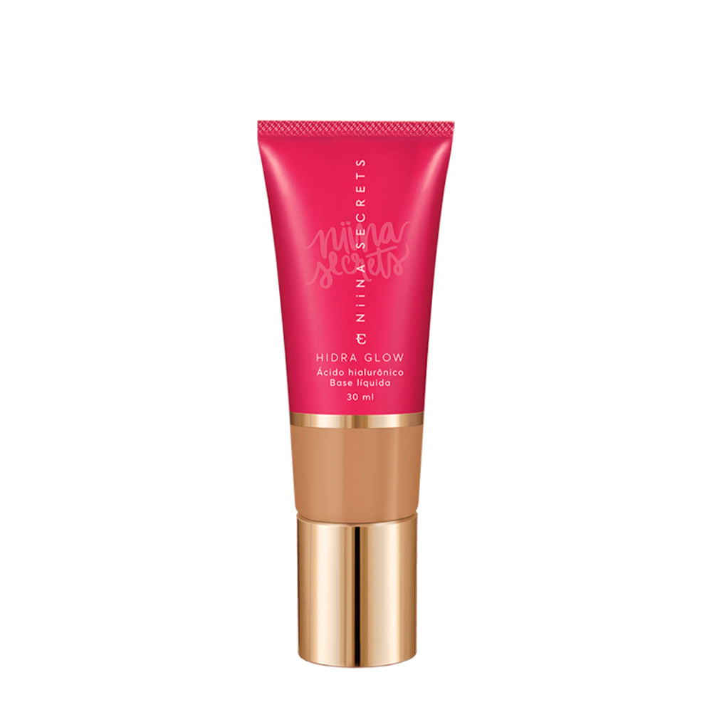 Base Líquida Eudora Niina Secrets Hidra Glow Natural 55 30ml
