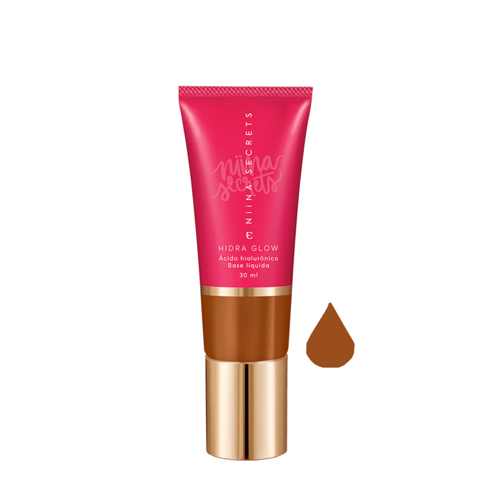 Base Líquida Eudora Niina Secrets Hidra Glow Natural 80 30ml