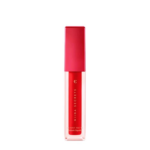 Batom Líquido Matte Eudora Niina Secrets Skinny Vermelho Hibisco 5ml
