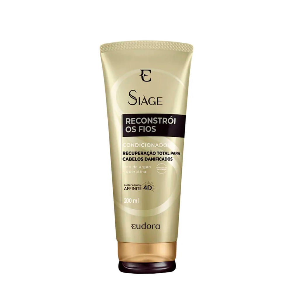 Condicionador Eudora Siàge Reconstrói os Fios 4D 200ml