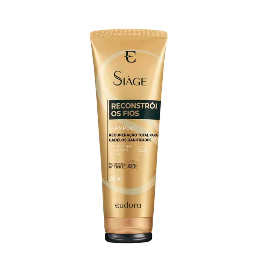 Shampoo Eudora Siàge Reconstrói os Fios 4D 250ml