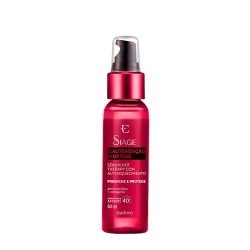 Sérum Eudora Siàge Hot Therapy Cauterização dos Fios 60ml