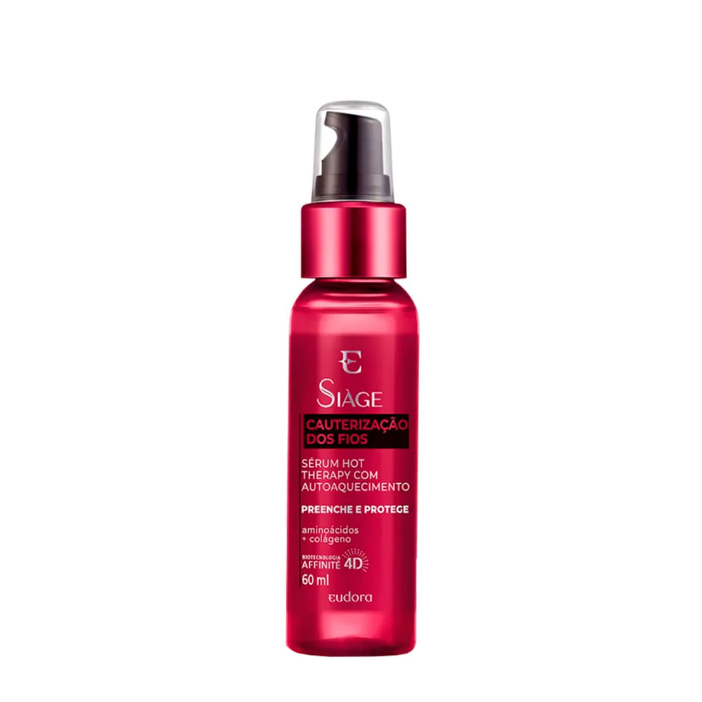Sérum Eudora Siàge Hot Therapy Cauterização dos Fios 60ml