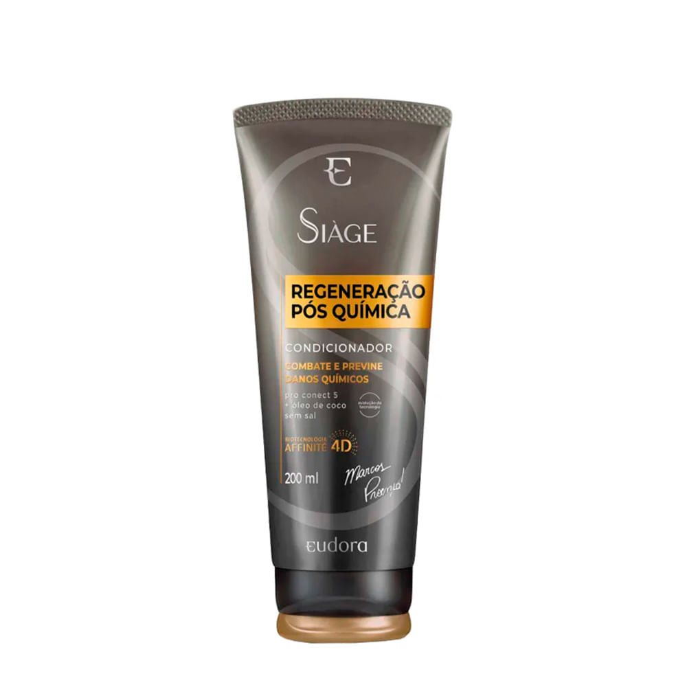 Condicionador Eudora Siàge Regeneração Pós Química 4D 200ml