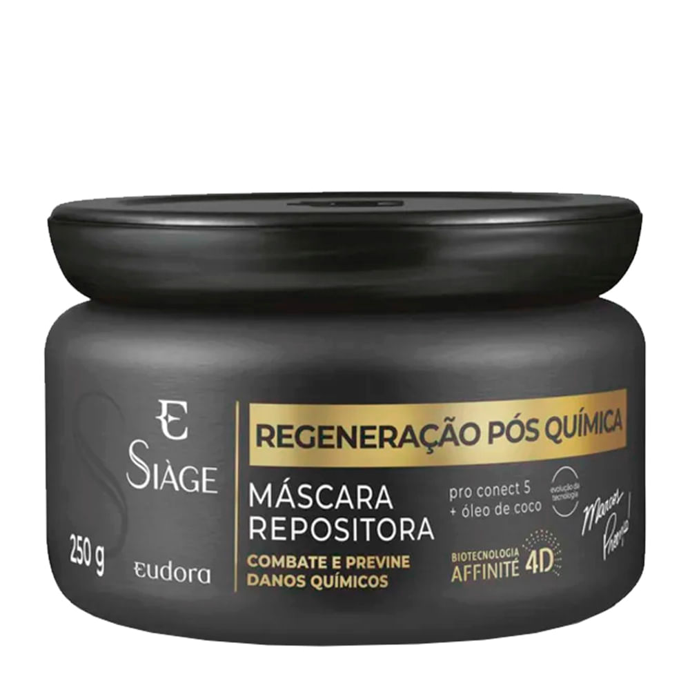Máscara Repositora Eudora Siàge Regeneração Pós Química 4D 250g