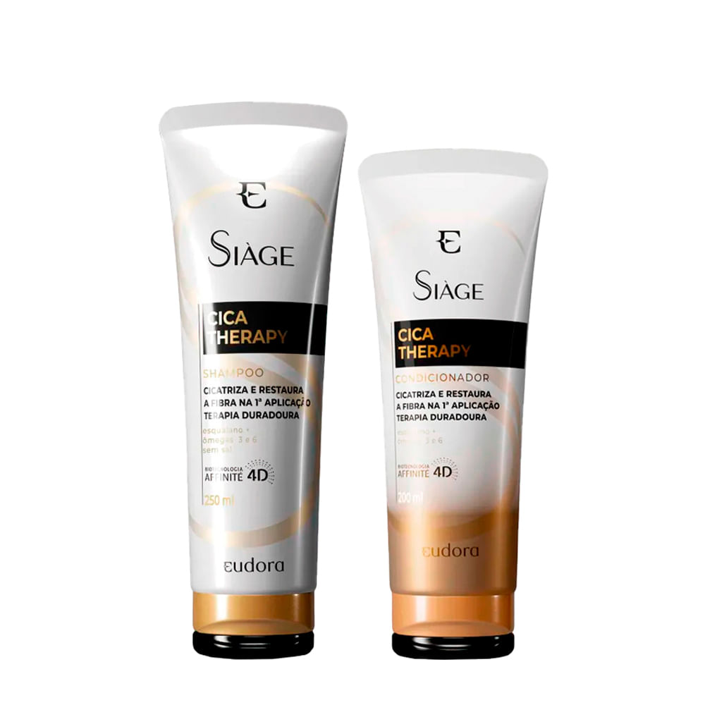 Kit Eudora Siàge Cica Therapy - Shampoo 250ml + Condicionador 200ml
