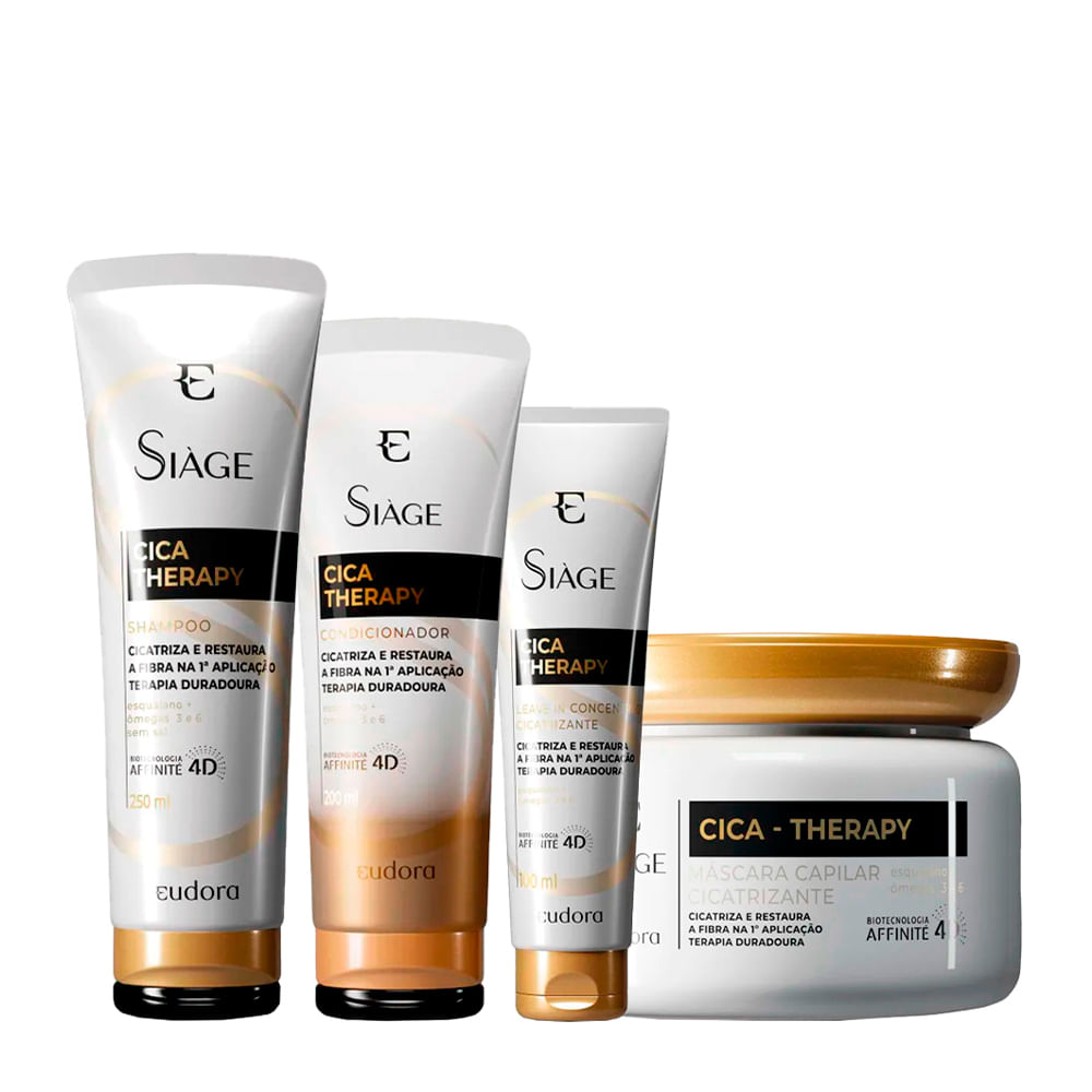 Kit Eudora Siàge Cica Therapy - 4 Produtos