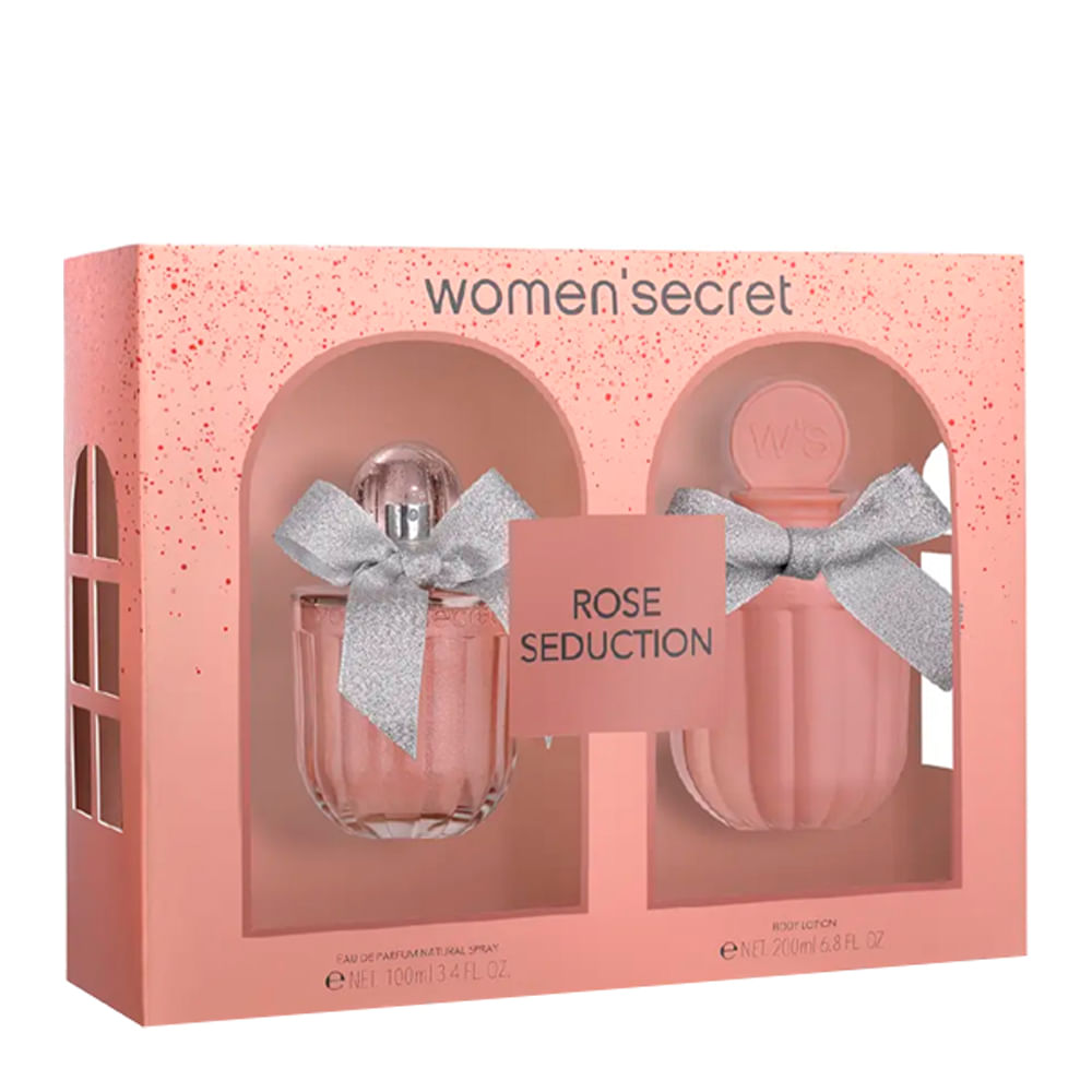 Kit Perfume Women'secret Rose Seduction Feminino - Eau de Parfum 100ml + Loção Corporal 200ml