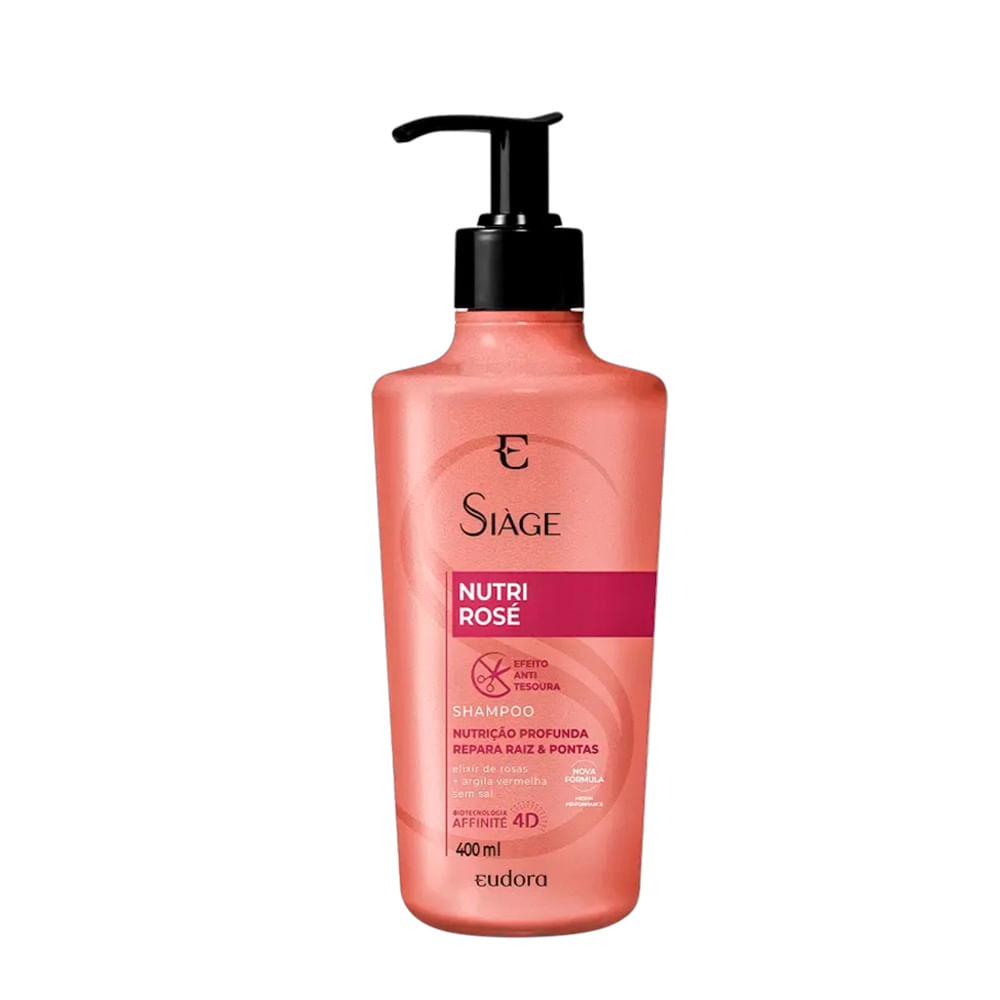Shampoo Eudora Siàge Nutri Rosé 400ml