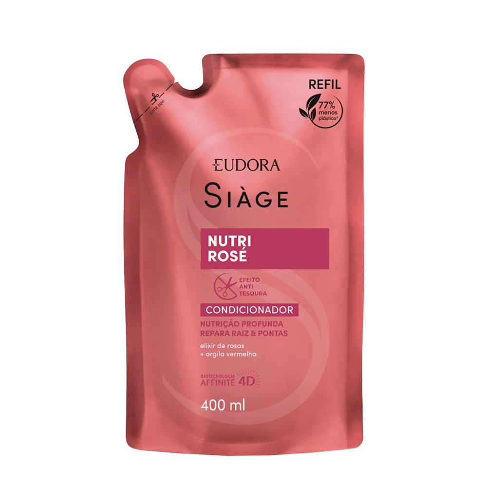 Condicionador Eudora Siàge Nutri Rosé Refil 400ml