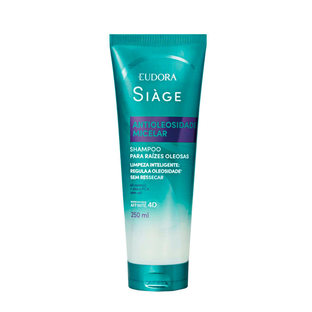 Shampoo Eudora Siàge Hidratação Micelar Antioleosidade 250ml