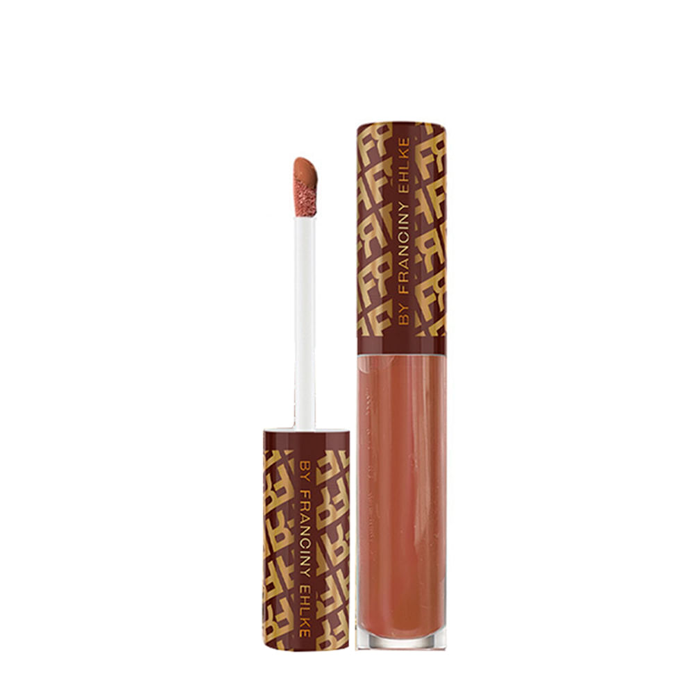Gloss Labial Líquido de Volume Fran By Franciny Ehlke Chocochilli Edição Limitada Marrom 3,3g