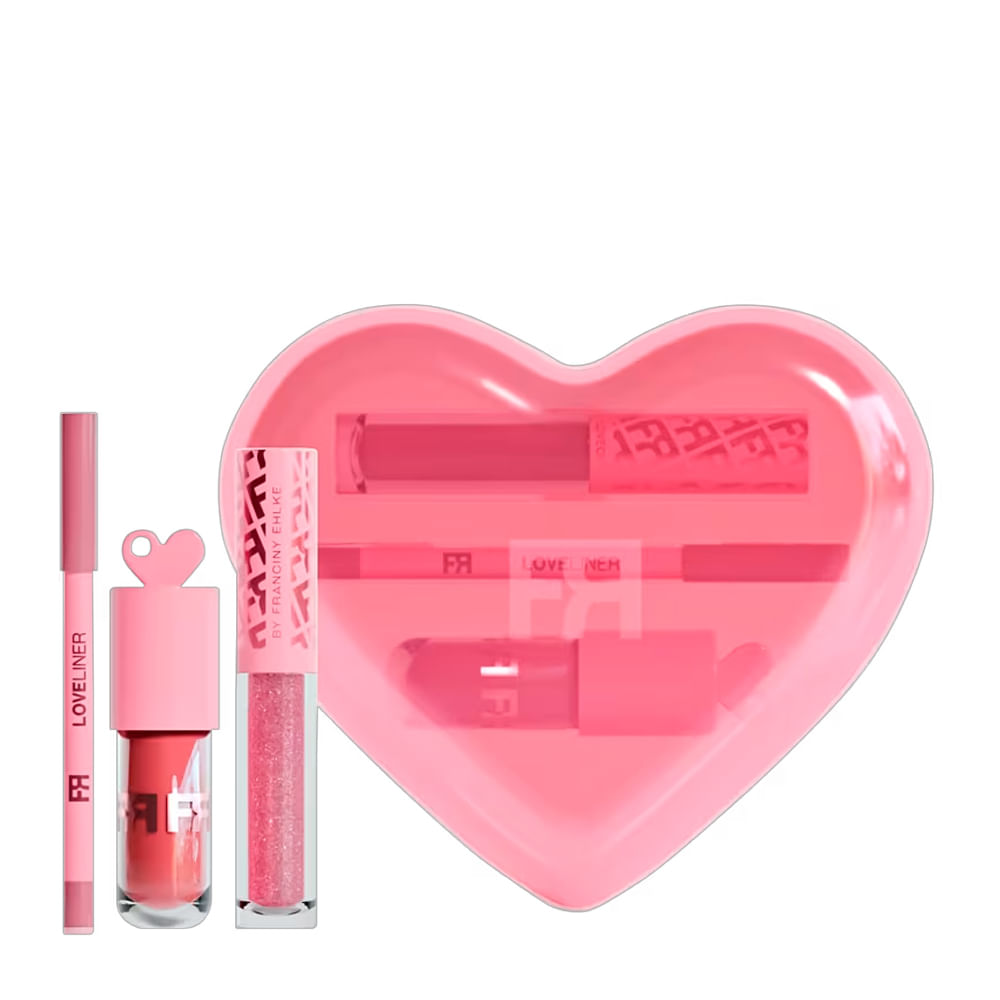 Kit Fran By Franciny Ehlke Kit Love Gloss + Lapis Labial 9,7g