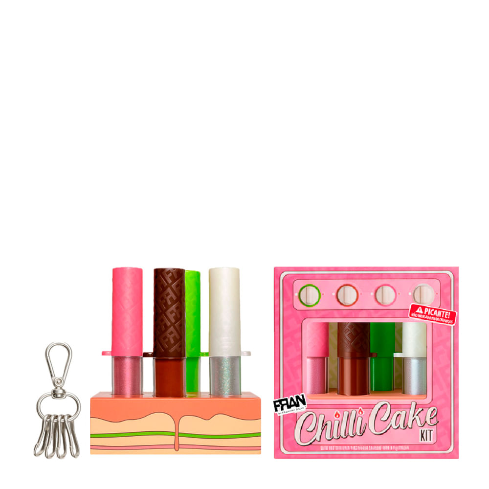 Kit Gloss Fran By Franciny Ehlke Chilli Cake 4x3,3g