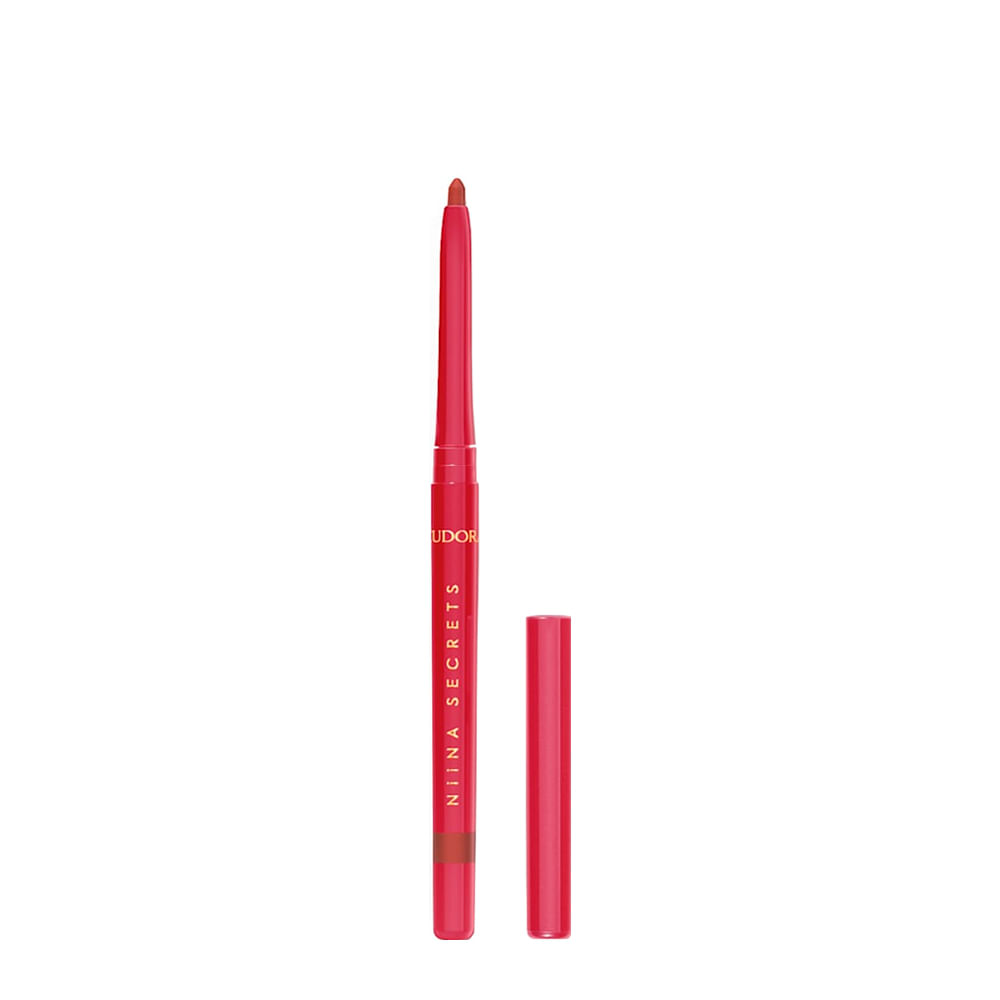Lapiseira Contorno Labial Eudora Niina Secrets Soft Petals Vermelho Romântico 300mg