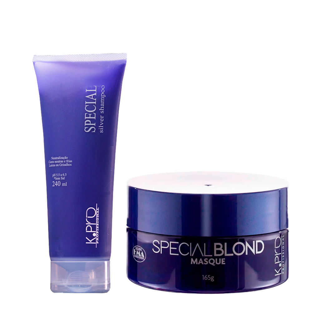 Kit K-Pro Profissional Special Blond - Shampoo 240ml + Máscara 165g