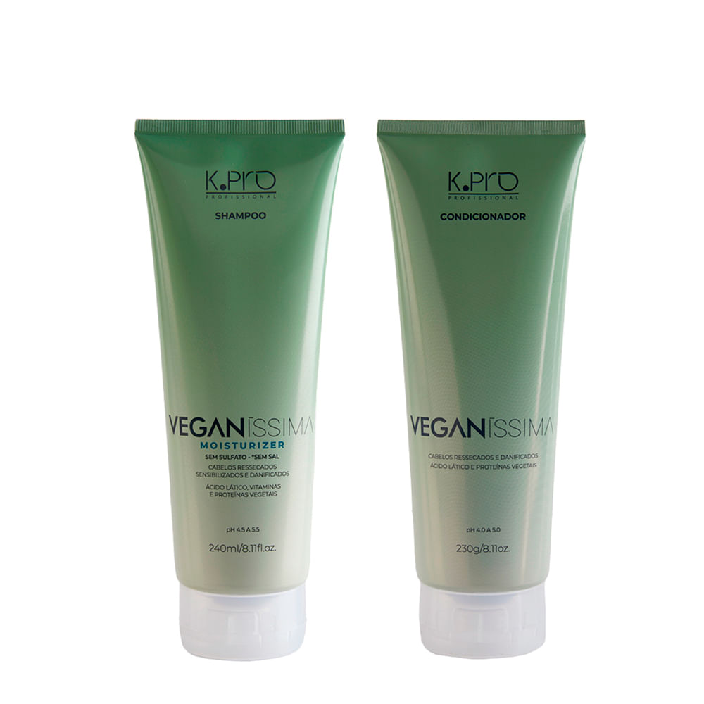 Kit K-Pro Profissional Veganissima - Shampoo 240ml + Condicionador 230g