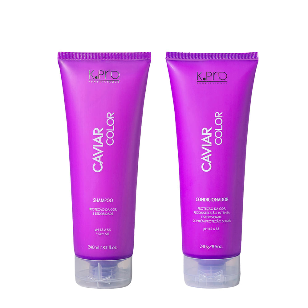 Kit K-Pro Profissional Caviar - Shampoo 240ml + Condicionador 240g