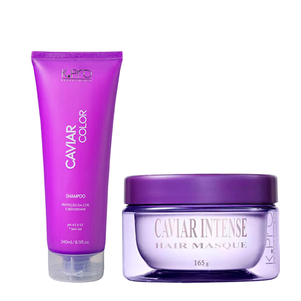 Kit K-Pro Profissional Caviar - Shampoo 240ml + Máscara 165g