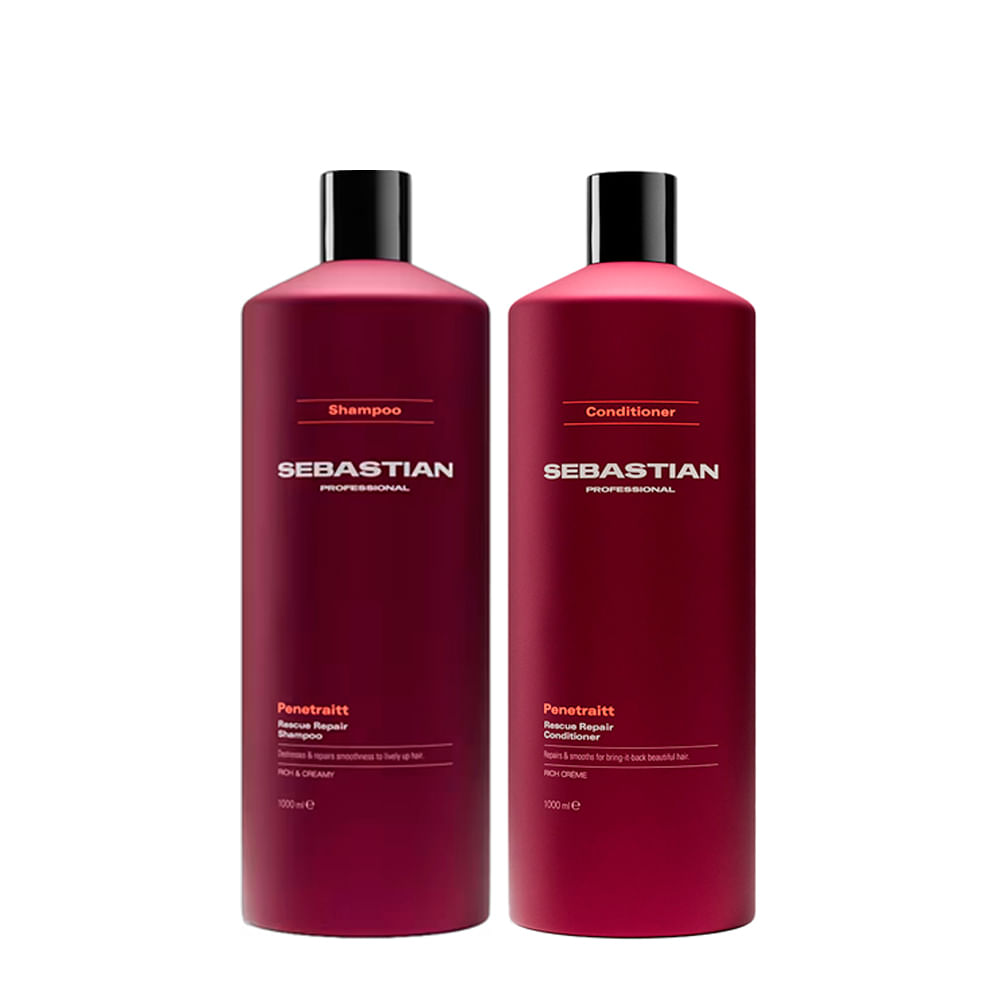 Kit Sebastian Professional Penetraitt - Shampoo 1000ml + Condicionador 1000ml