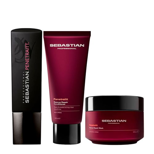 Kit Sebastian Professional Penetraitt - Shampoo 250ml + Condicionador 250ml + Máscara 150ml