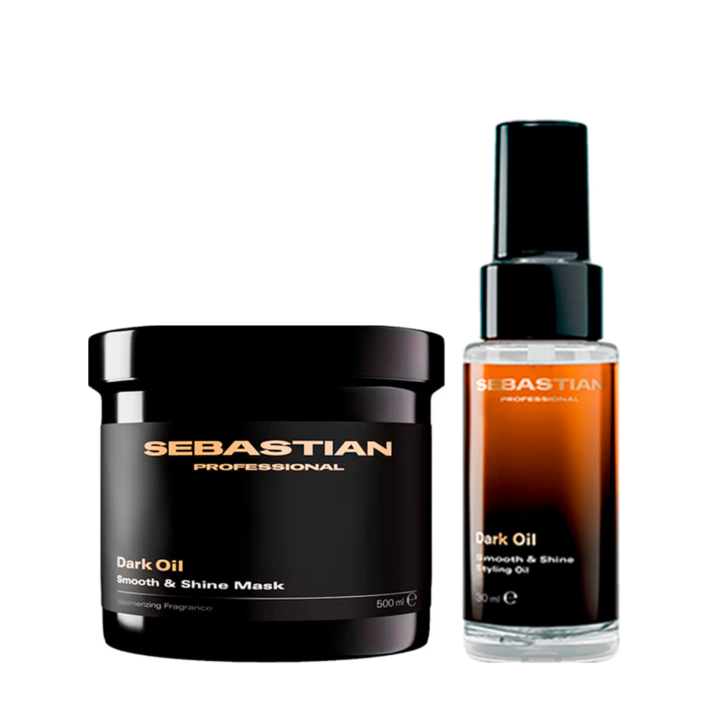 Kit Sebastian Professional Máscara Dark Oil 500ml + Óleo 30ml