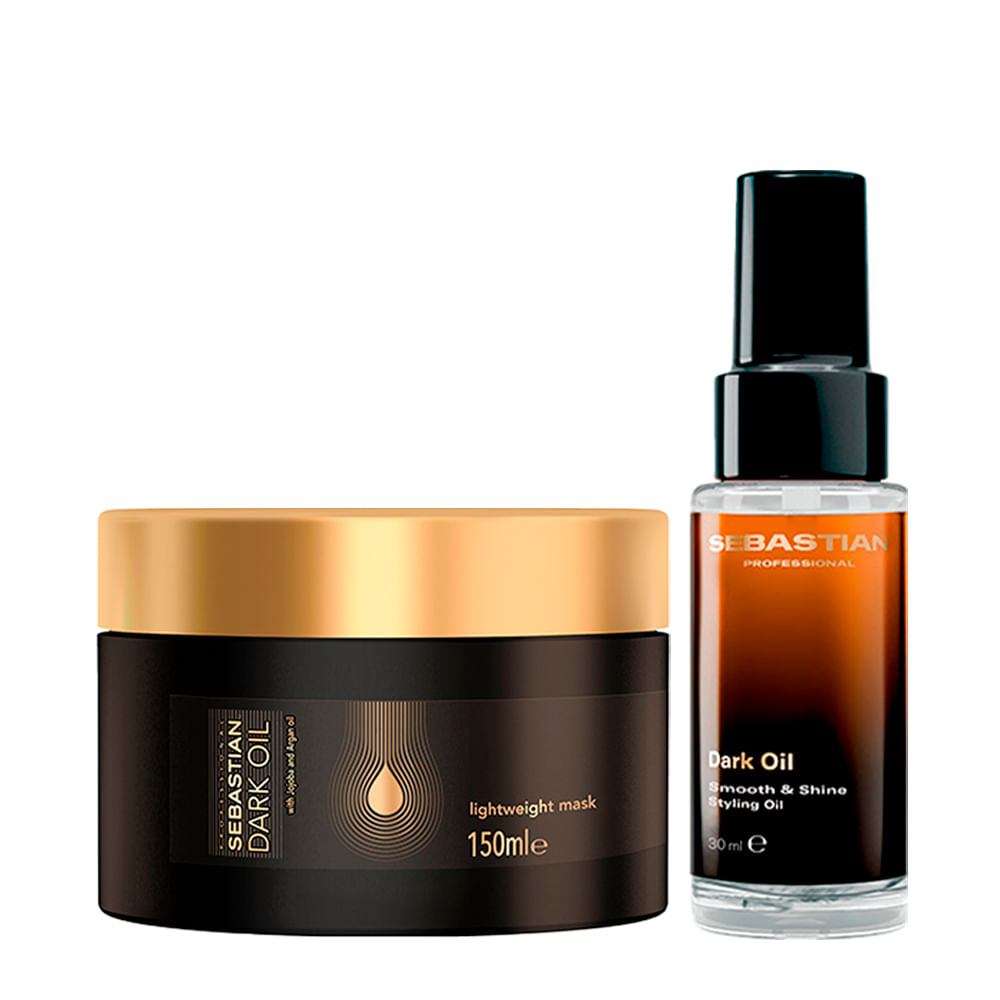 Kit Sebastian Professional Máscara Dark Oil 150ml + Óleo 30ml