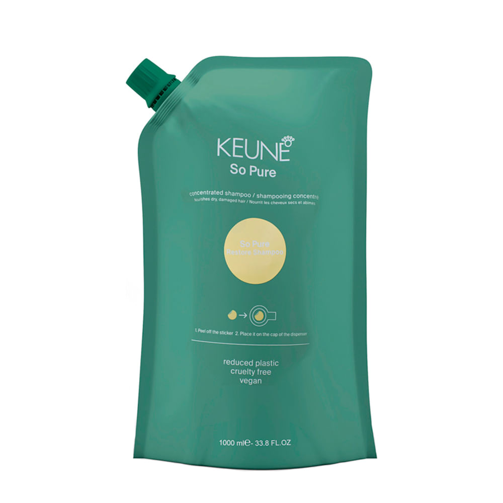 Shampoo Keune So Pure Restore 1000ml - Refil