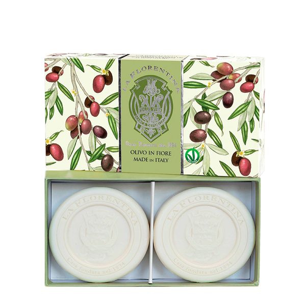 Kit Sabonete em Barra La Florentina Folha de Oliveira 2 x 115 g Kit
