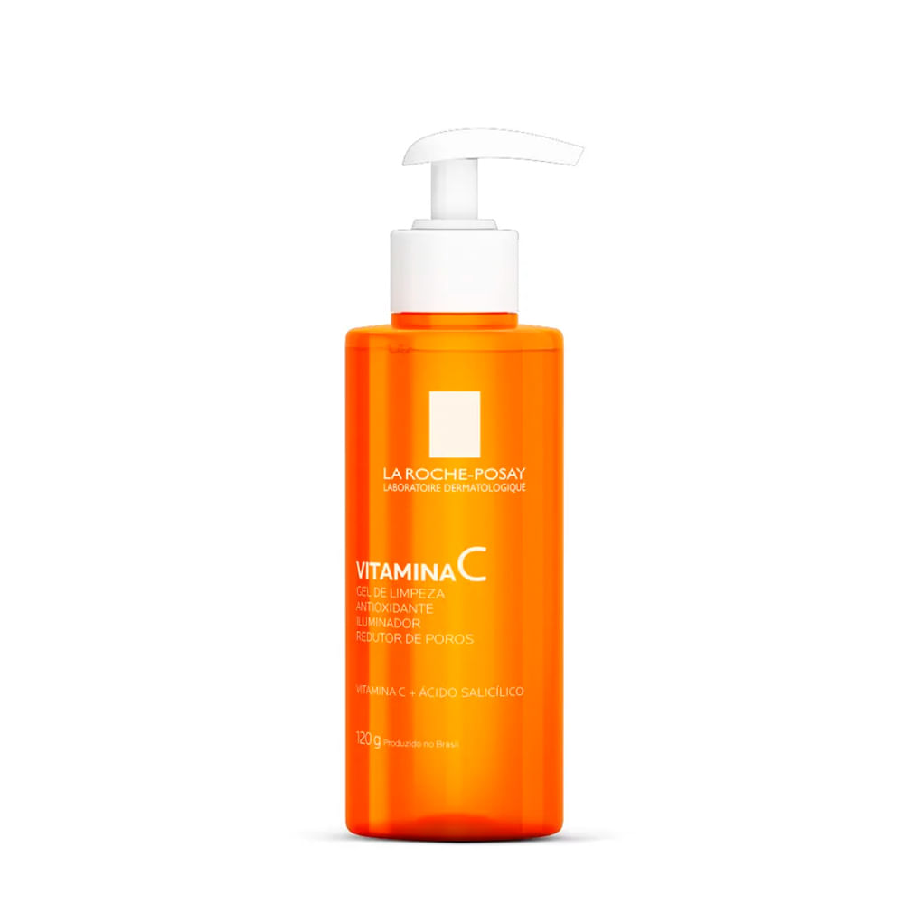Gel de Limpeza La Roche-Posay Vitamina C Antioxidante Iluminador Redutor de Poros 120g