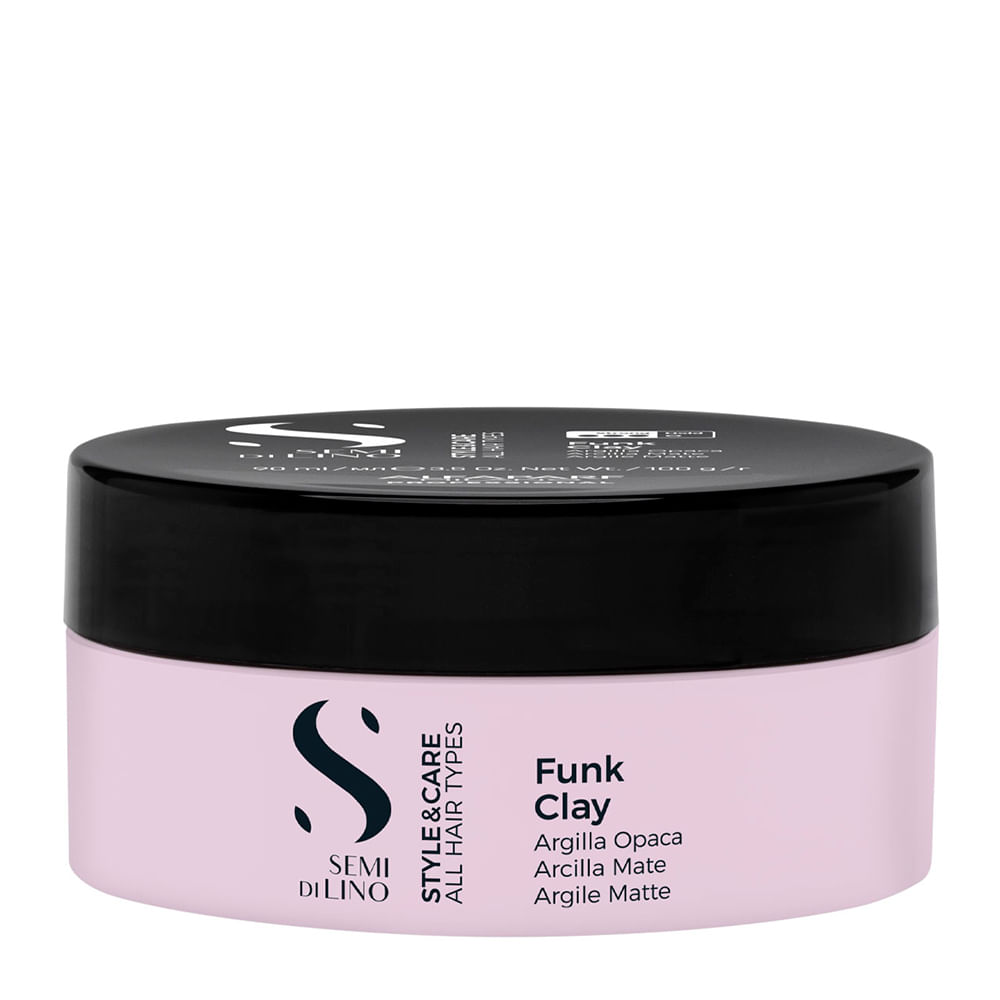 Pomada Alfaparf Milano Professional Semi Di Lino Style & Care Funk Clay 90ml