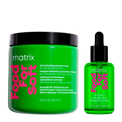 Kit Matrix Food For Soft Óleo 50ml + Máscara 500ml